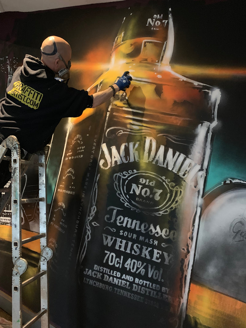 Jack Daniels advert in graffiti