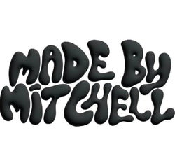 Black 'Made by Mitchell' text on a white background