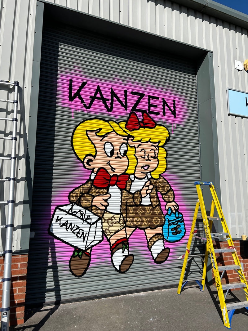 Roller shutter graffiti